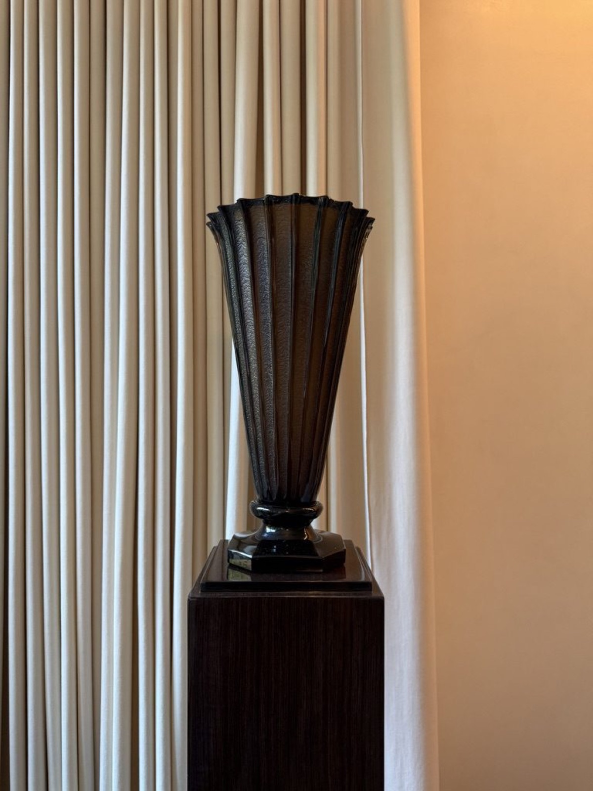 A fluted cornet vase showing the chamfered edge that runs through all of Assembler I.